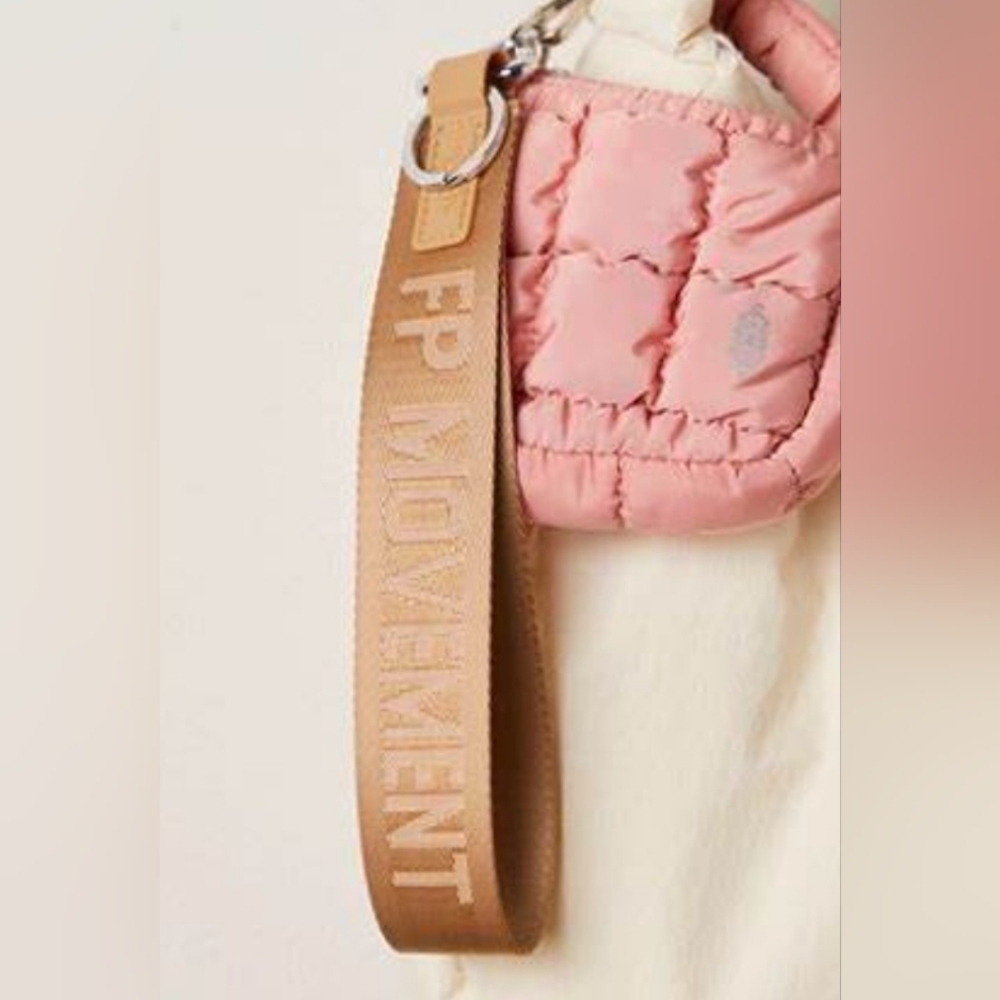 Free People Movement Taupe Keychain, New In Bag..Sold Out Color - Picture 1 of 3
